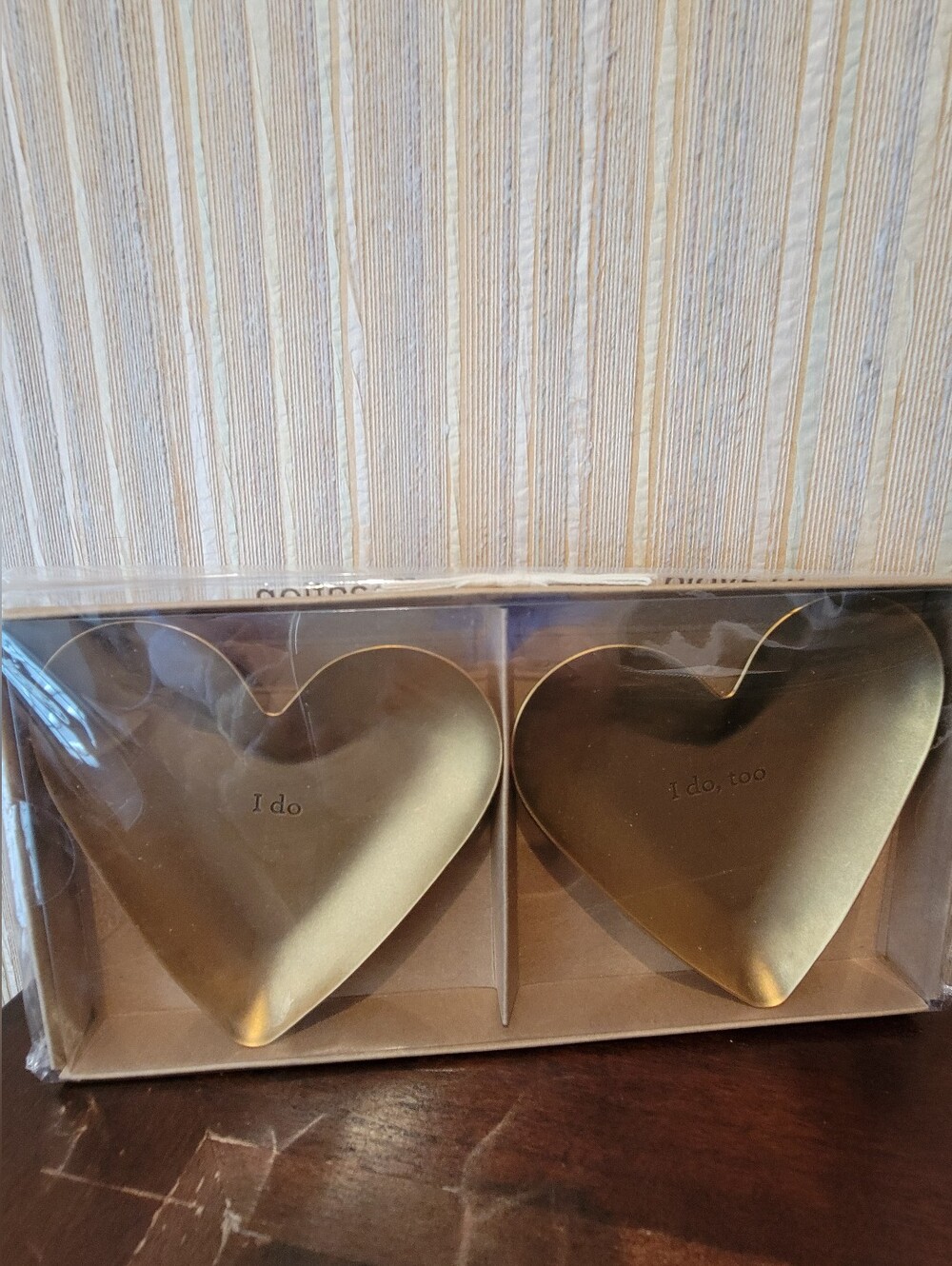 NWT I Do Treasure Heart Keeper Set - Gold